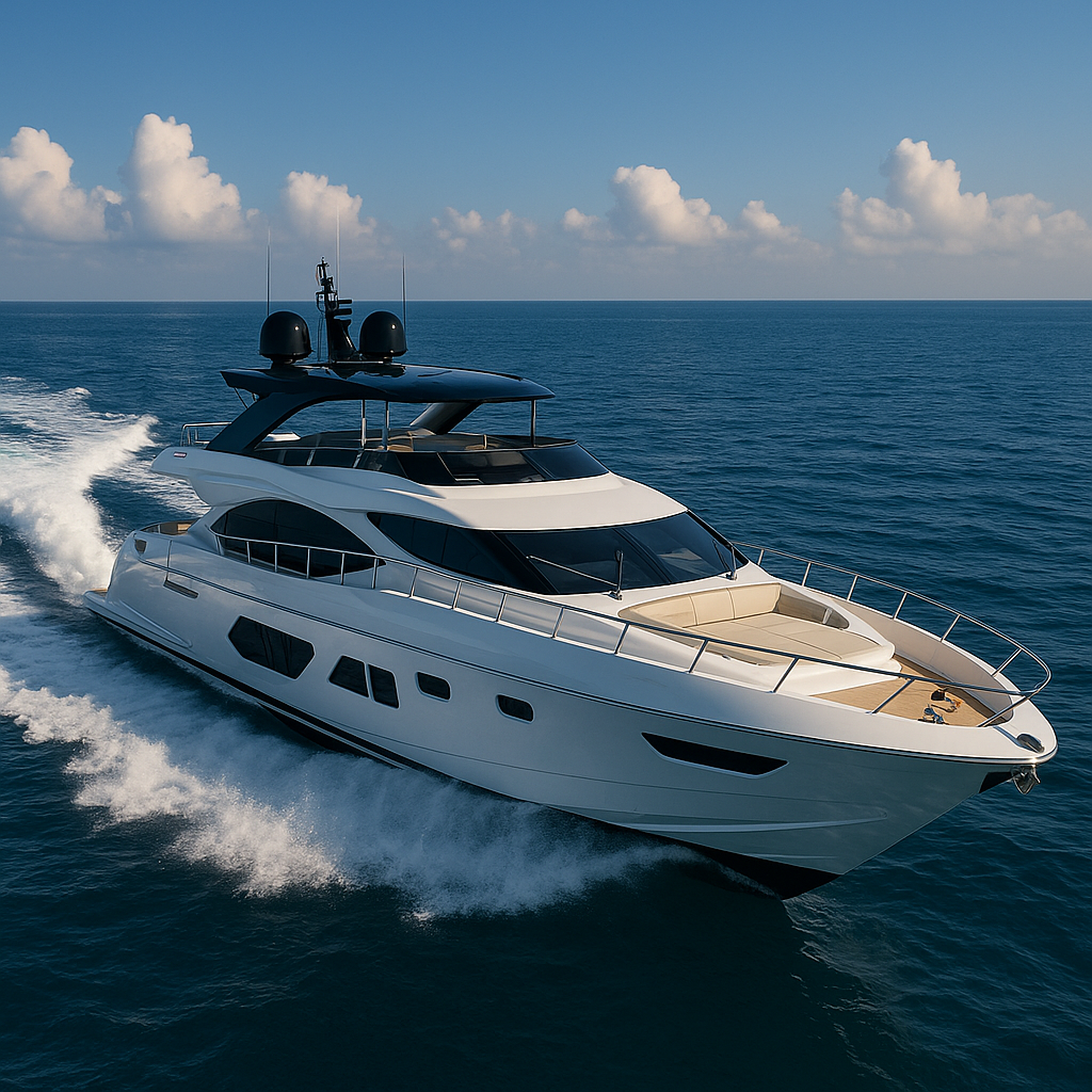 Yacht in navigazione
