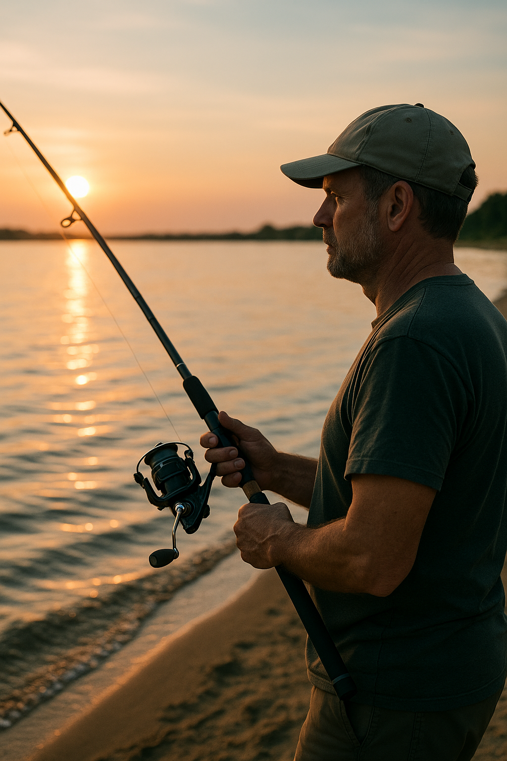 Pesca al tramonto
